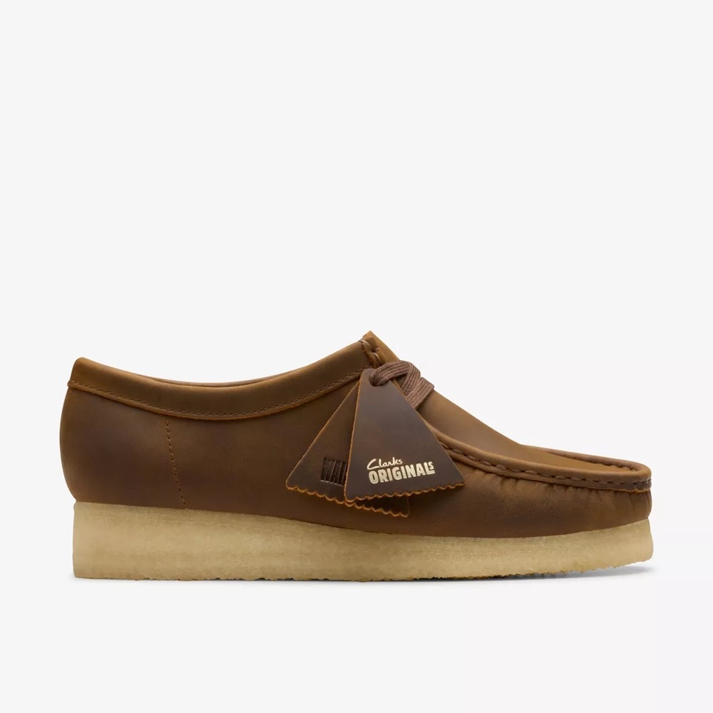 Clarks Originals Wallabee Shoes in Beeswax color